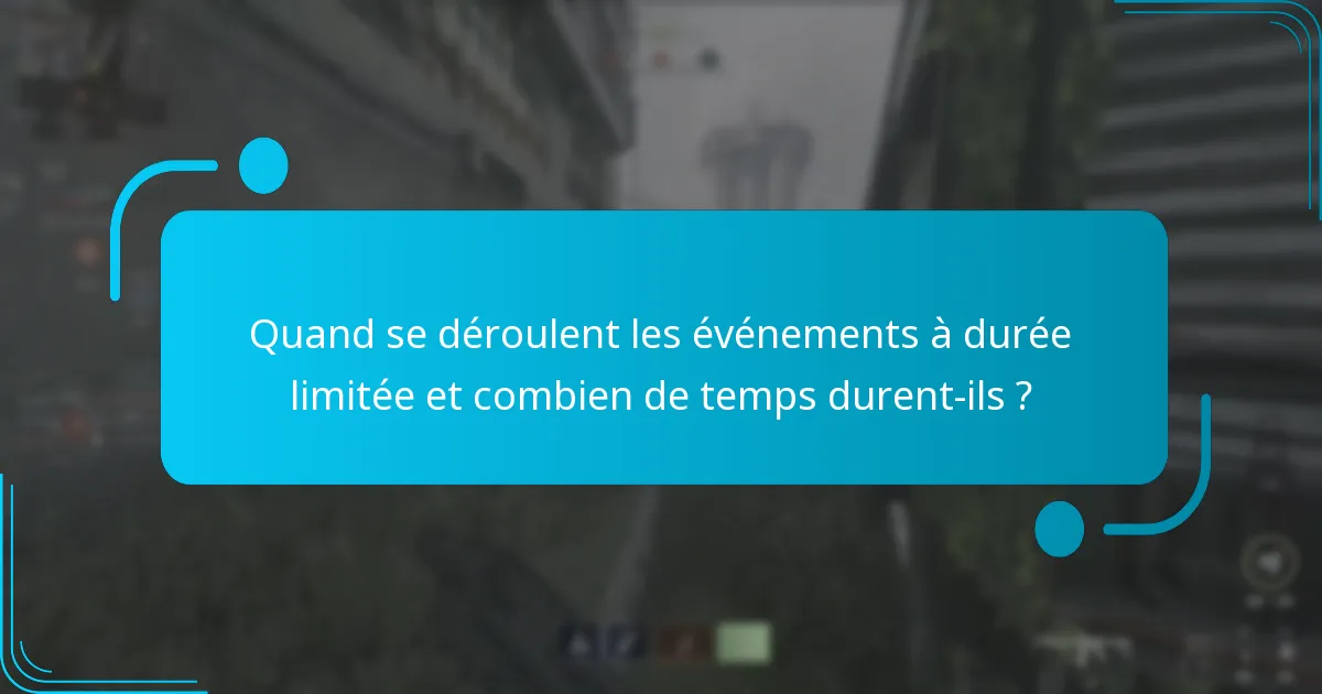 Quels cosmétiques spéciaux sont disponibles pendant les événements à durée limitée ?